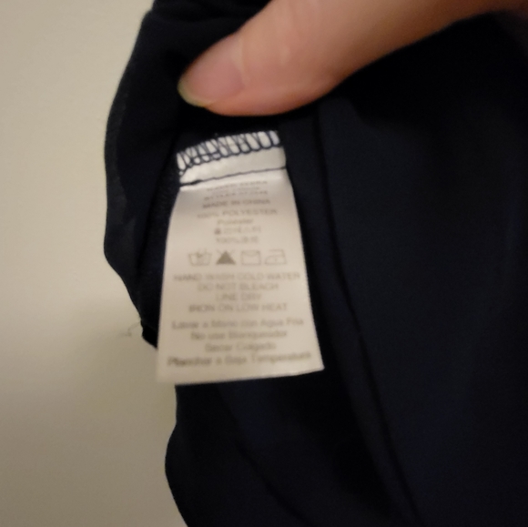 3/$25 Naked zebra navy blue top S - Picture 5 of 5